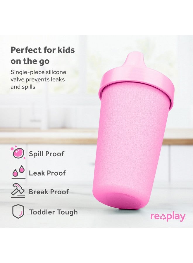 Re-Play Sippy Cups for Toddlers - 10 Oz. Reusable Spill Proof Cups for Kids, Dishwasher/Microwave Safe - Made in USA - Set of 4-3.13" x 6.25" - Princess - Image 1