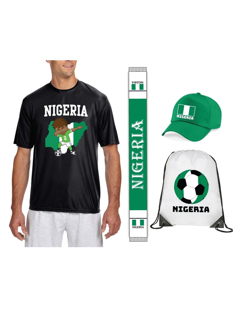 Nigeria Sports Dry Fit T-Shirt-Soccer  Printed T Shirts-Jersey TShirts For Men And Women-Combo Pack  - Image 1