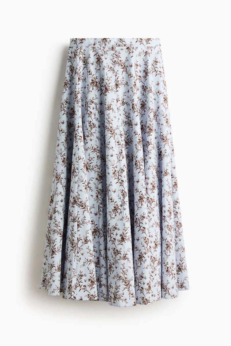 H&M Cotton poplin skirt