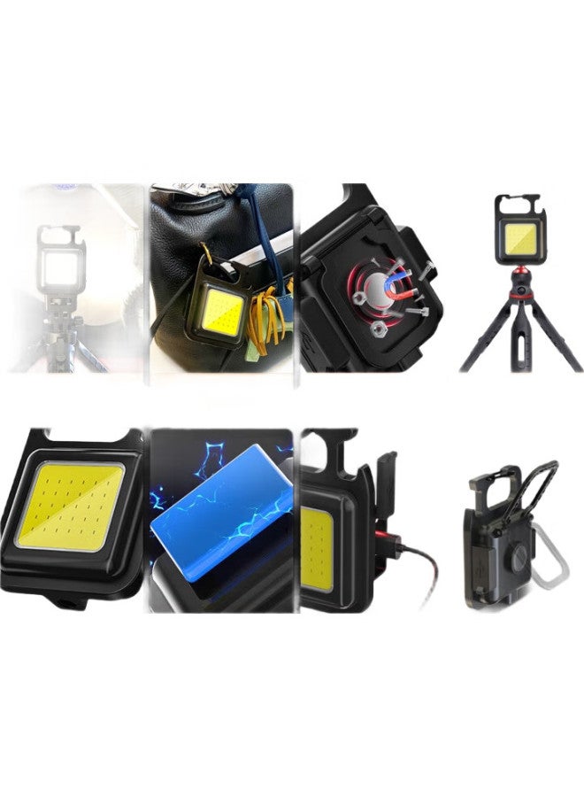 SHENYU Mini Compact Flashlight, High Brightness Keychain Light, Multifunctional Portable Equipment, Outdoor And Home Emergency Light, Magnetic Light - Image 1