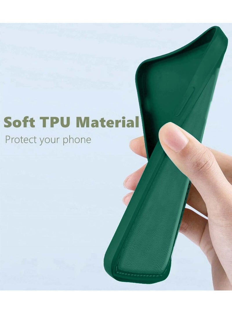 Wtech Oppo Reno13 5G 2024 Premium Soft Liquid Silicone Full Protective Raised Lips Edges and Camera Case Cover (MCRPSN) - Dark Green - Image 5