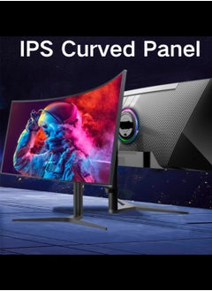HILUKE 34 inch 3440 x 1440 Gaming Monitor,165Hz,1500R PC Screen,Curved Computer Screen with FreeSync,Support Wallmount 75x75mm  - Image 2