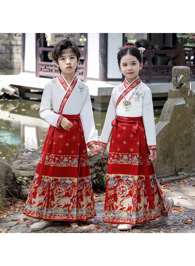 general Traditional Girl's Ancient Hanfu Costume - Elegant Princess Performance Dress for Stage, Cosplay & Cultural Events - Image 1