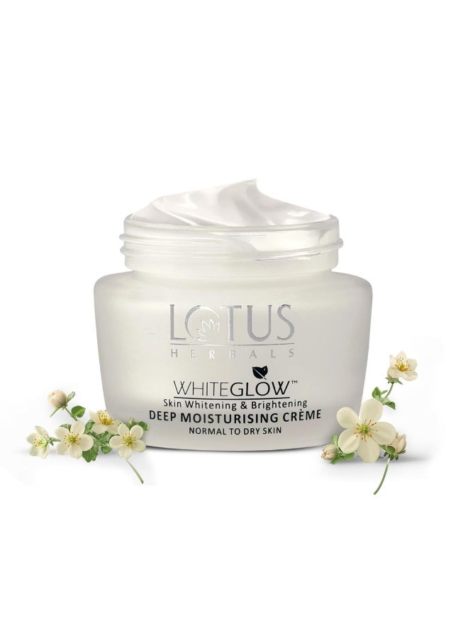 Lotus WhiteGlow Deep Moisturising cream, SPF 20, Face cream for Dry skin, 60g  - Image 1