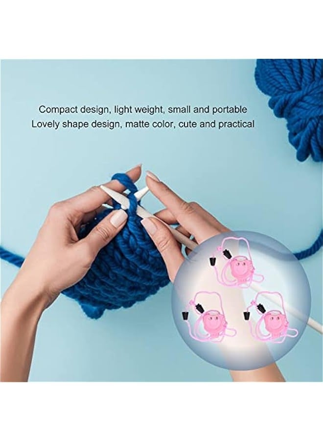 Knitting Stitch Counter 3Pcs Knit Counter Stitch Marker Knitting Crochet Notions Row Counter Crochet Supplies Needle Marking Tool - Image 2