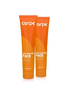 Carpe Carpe No-Sweat Face - (Pack of 2) Helps Keep Your Face, Forehead, and Scalp Dry - Sweat Absorbing Gelled Lotion - Plus Oily Face Control - With Silica Microspheres and Jojoba Esters  - Image 1