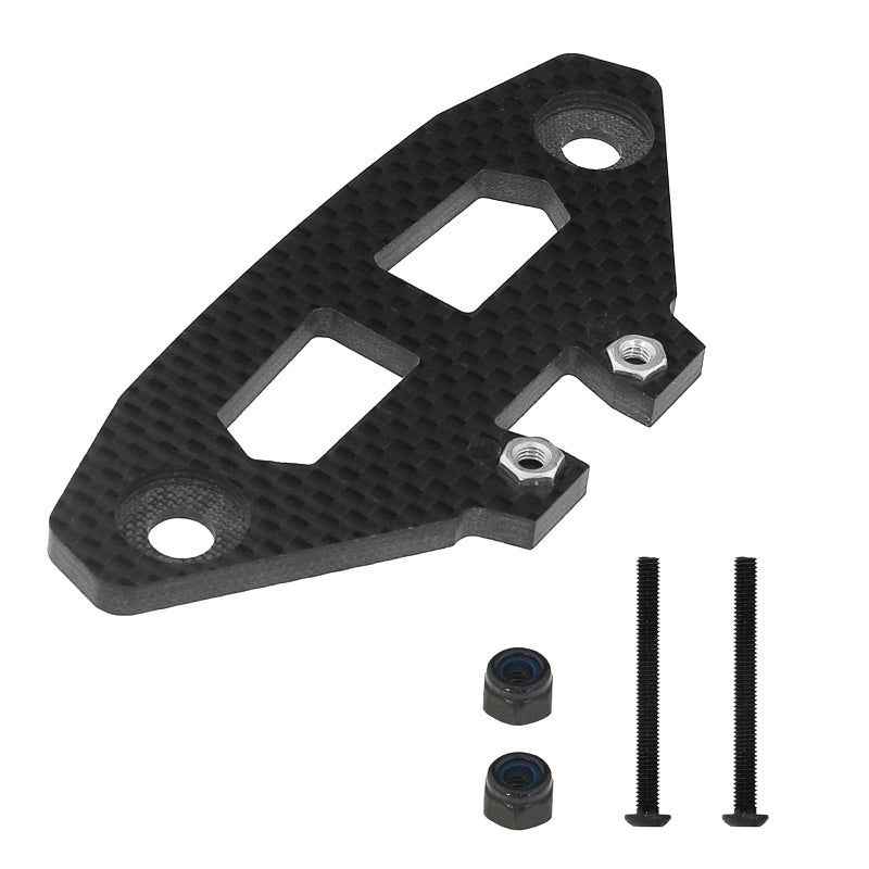 Carbon Fiber Front Bumper Plate Bracket Replacement for Tamiya XV02 1/10 Remote Control Car Upgrade Accessories - Image 1