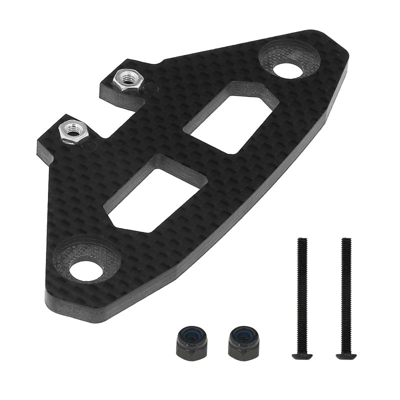 Carbon Fiber Front Bumper Plate Bracket Replacement for Tamiya XV02 1/10 Remote Control Car Upgrade Accessories - Image 5