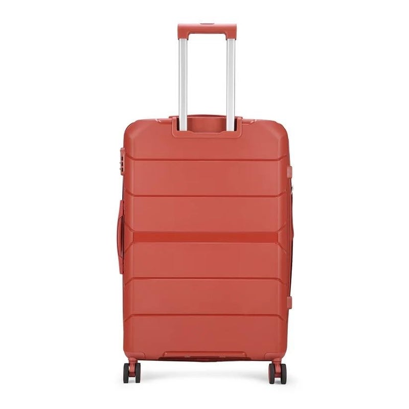 VIP Pristine HARDSIDED 8 Wheel Polypropylene (PP) Spinner Suitcase with Large Expander,Combination Lock and 5 Years International Warranty (DEEP RED, Cabin) - Image 2