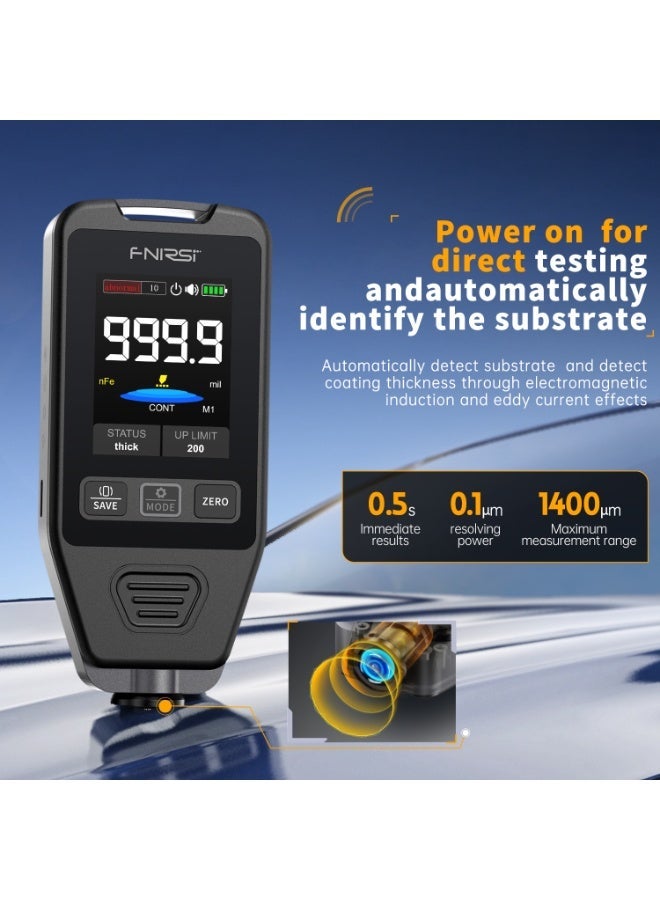 FNIRSI CTG-20 Paint Gauge Coating Thickness Gauge Automotive Paint Surface Tester Paint Gauge Measuring Galvanised Coatings - Image 5