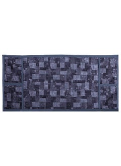 Kuber Industries Kuber Industries PVC Check Print Decorative Microwave Oven Top Cover|4 Utility Pockets & Waterproof PVC|Size 90 x 40 CM (Grey)  - Image 2