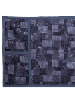 Kuber Industries Kuber Industries PVC Check Print Decorative Microwave Oven Top Cover|4 Utility Pockets & Waterproof PVC|Size 90 x 40 CM (Grey)  - Image 5