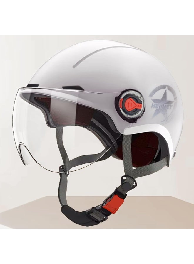 Vintage Motorbike Half Helmet Open Face Motorbike Helmet With Visor And Quick