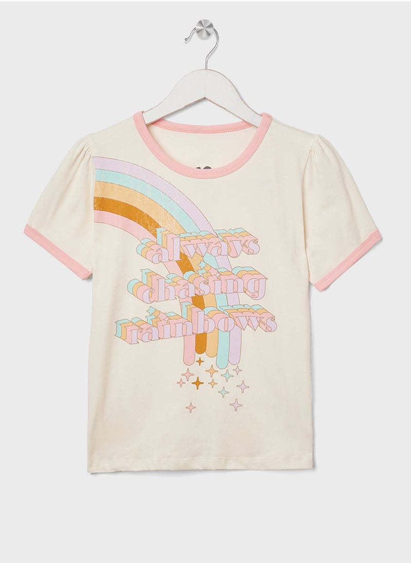 Cotton On Kids Rainbow Pyjama Set  - Image 2