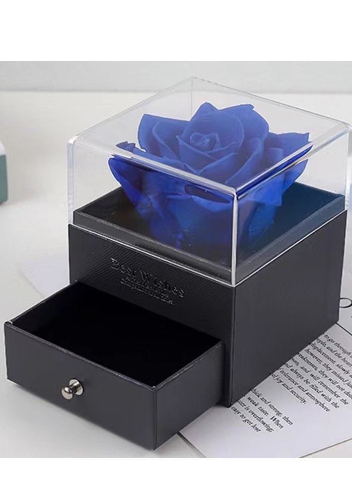 Y&D - Flower Jewelry Box Blue - Image 1