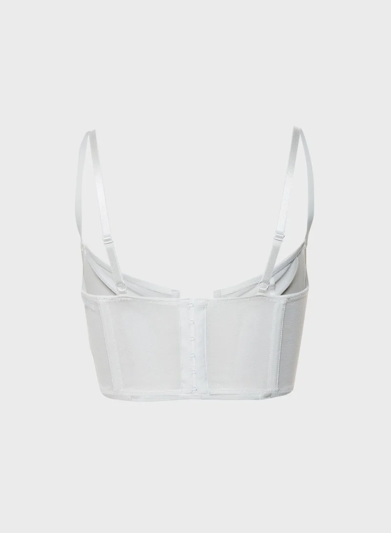 Missguided Mesh Corset Bralet