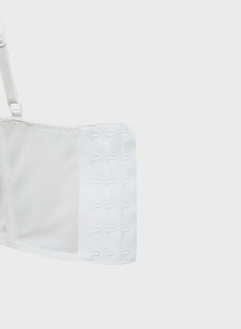 Missguided Mesh Corset Bralet