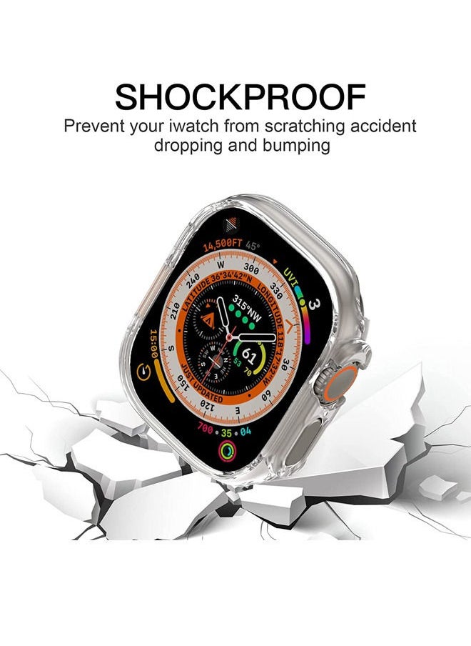 Rock Pow - Rock Pow Case 49mm compatible for Apple Watch Series 8 ultra without screen protector, Hard Protective Guard Bumper Ultra Thin Full Coverage Edge Compatible for iWatch series 8 ultra 49mm 1 pack - Image 1
