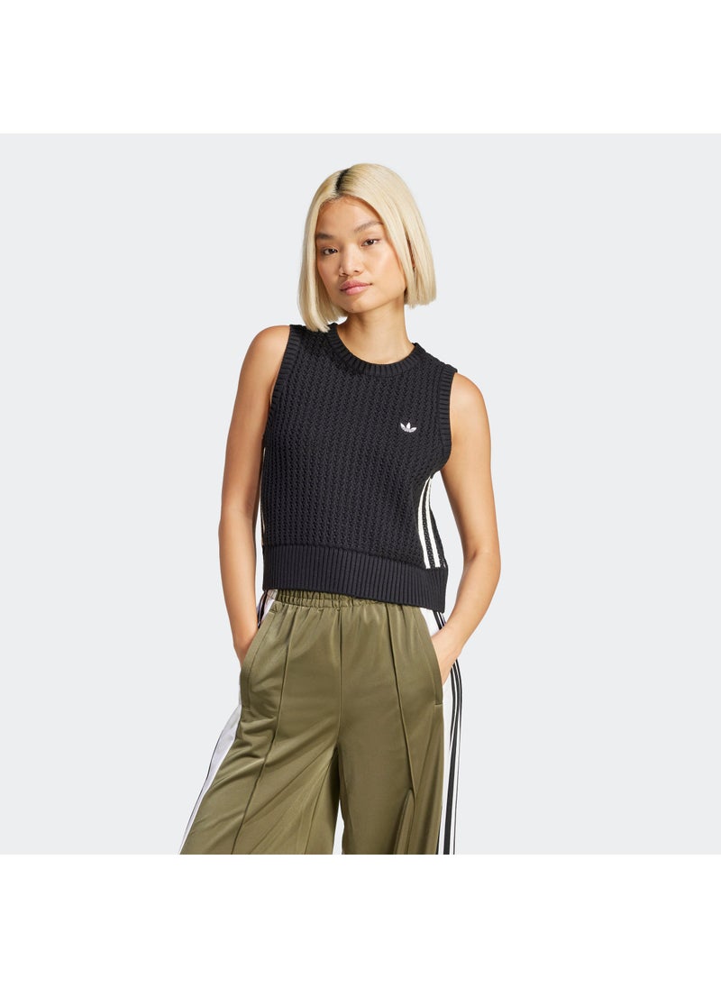 adidas Originals 3 Stripes Knitted Vest  - Image 1