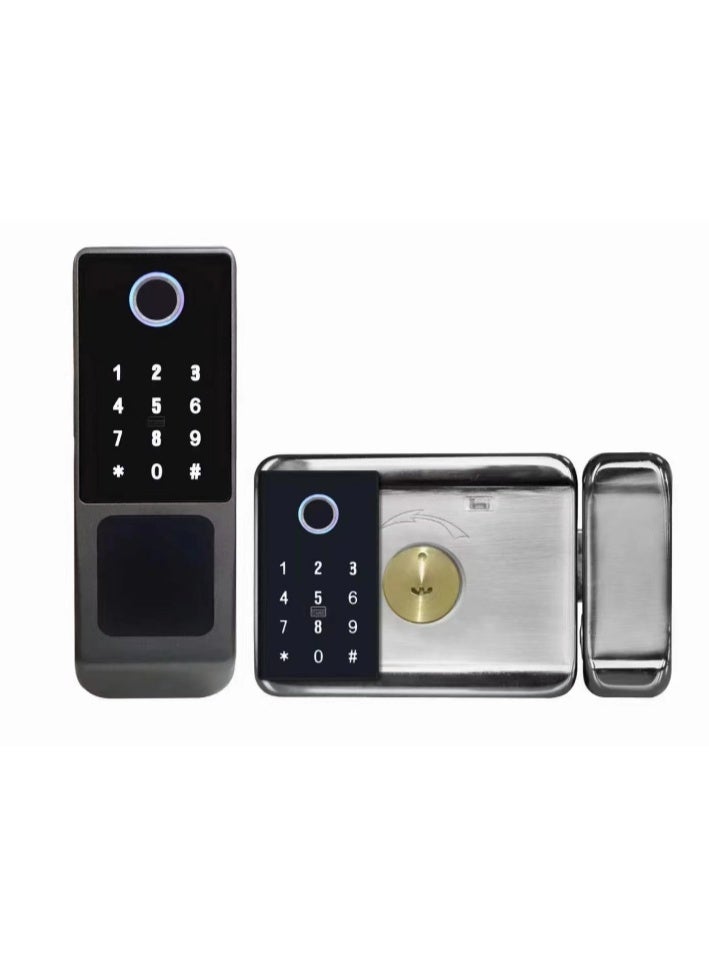 StarDY Smart Fingerprint Door Lock, Biometric Password Door Lock, Anti-Theft Electronic Lock，Fingerprint, Passcode, Key, IC Card, Tuya WIFI App,Waterproof(double Side) - Image 1