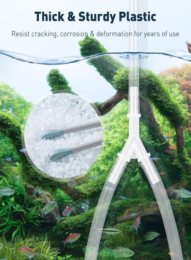 Pawfly 8 Pcs Aquarium Airline Tubing Connectors, 3/16" Airline Y Connector Splitter for Air Pump Tubing, 3 Way Hose Connectors, Plastic Barbed Hose Fittings for Fish Tank - Image 2