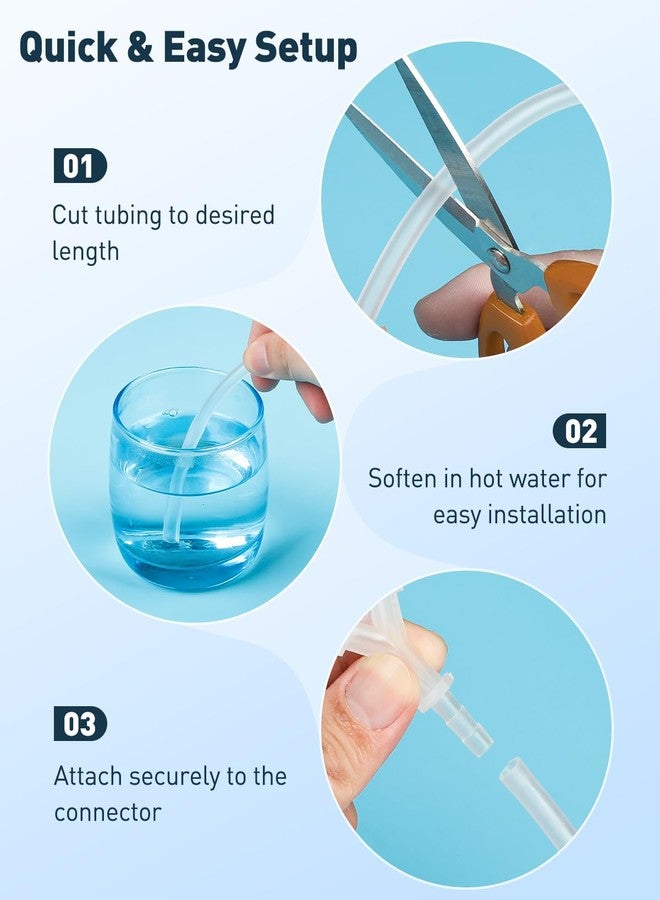 Pawfly 8 Pcs Aquarium Airline Tubing Connectors, 3/16" Airline Y Connector Splitter for Air Pump Tubing, 3 Way Hose Connectors, Plastic Barbed Hose Fittings for Fish Tank - Image 4