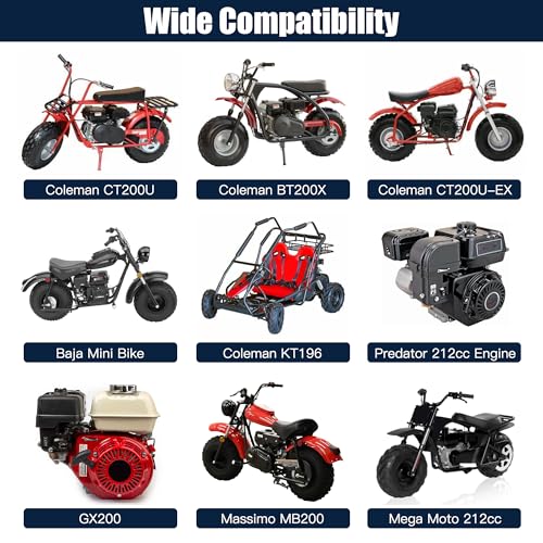 CILOYU PWK Carburetor 212cc Exhaust Muffler Assembly Stage 2 Kit Replacement for Predator 212 196cc 200cc 65hp Coleman CT200U BT200X KT196 Baja Warrior MB200 Mini Bike Go Kart Parts - Image 3