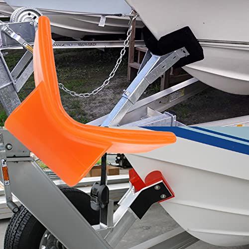 LIAULIADLL 3" Orange Polyurethane Bow Stop Roller 'V' for Boat Trailer Non Marking - Image 5