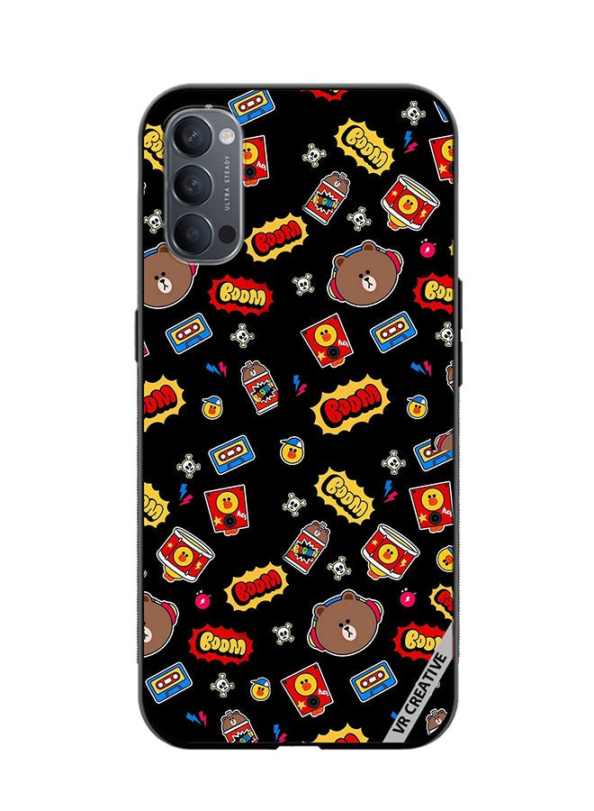 VR CREATIVE Protective Case Cover For Oppo Reno4 Pro 5G Boom Design Multicolour - Image 1