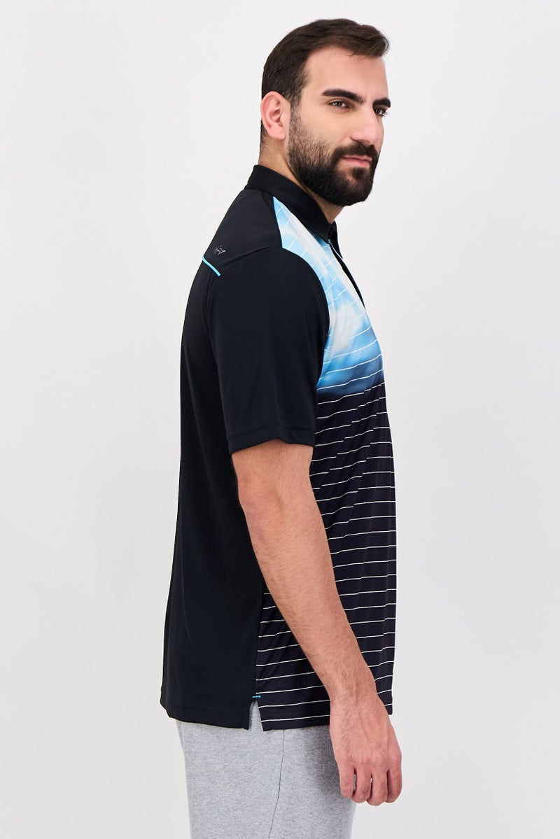 Greg Norman Men Sportswear Fit Short Sleeve Outdoor Polo Shirt, Multicolor - Image 2