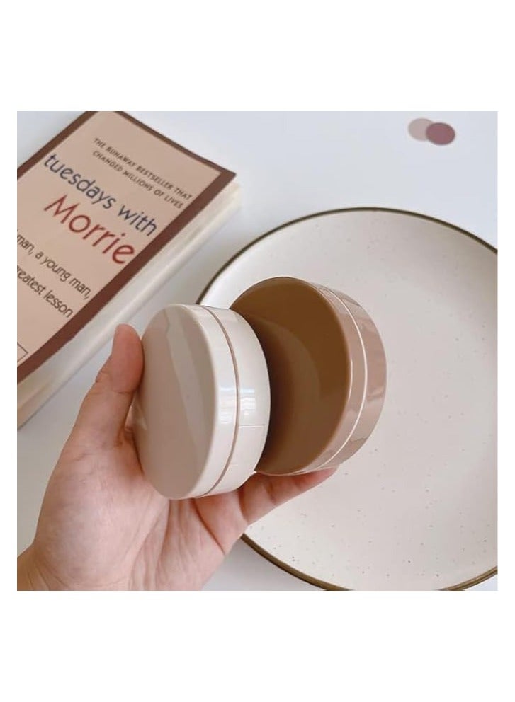 خاجول حافظة عدسات لاصقة محمولة، طقم نقع العدسات اللاصقة للسفر والمنزل (أبيض، كاكي) - Image 4