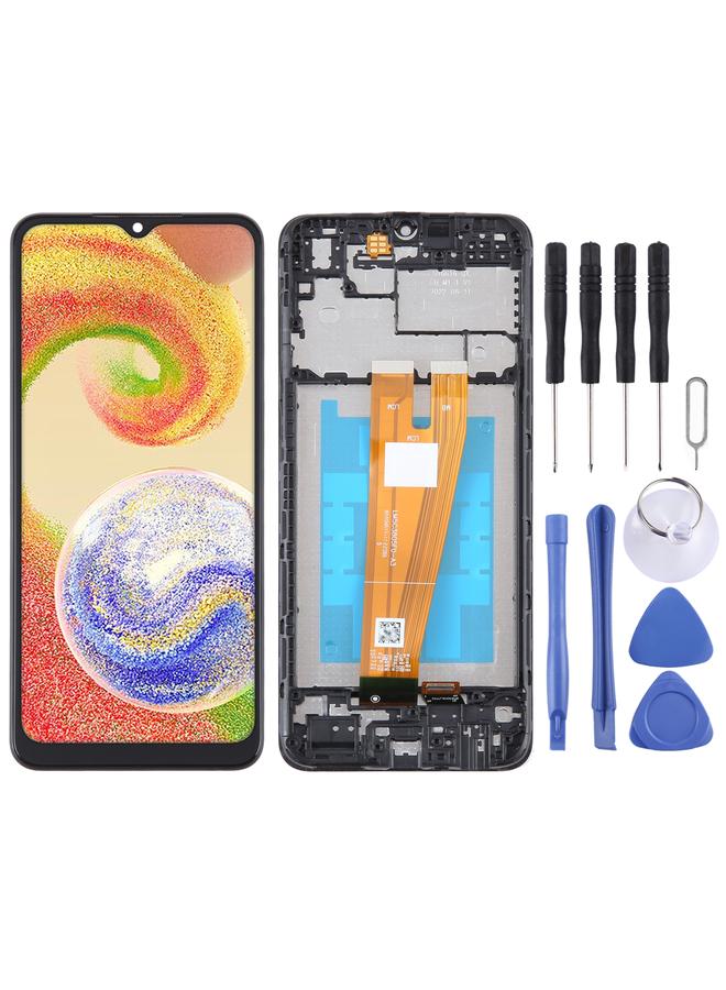 erorex Replacement For Samsung Galaxy A04 SM-A045F Original LCD Screen Digitizer Full Assembly with Frame - Image 1