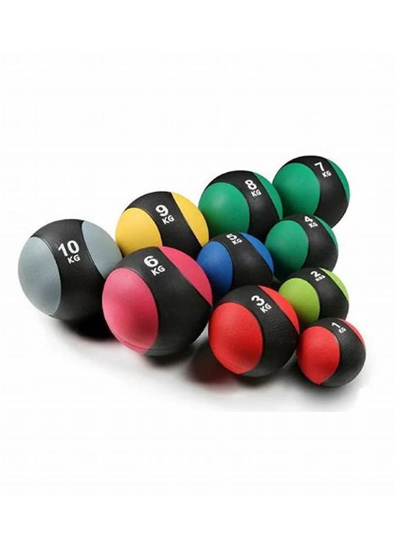 Spall 6Kg Fitness Weighted Medicine Balls Handheld Rubber Med for Core Balance Ab Workout Equipment Home Gym Exercise Weights, Core Strength Training Wall Balls, Home Gym Workout Exercise Balls  - Image 2