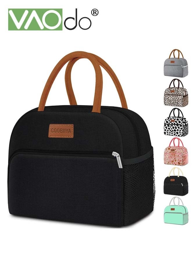 VAOdo Lunch Bag Small Leakproof Lunch Tote Large Capacity Reusable Insulated Cooler Lunch Container for Work Office Picnic Travel Grey  - Image 1