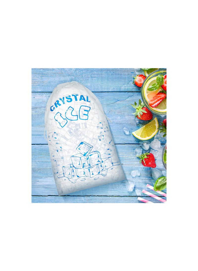 SYOSI Plastic Ice Packs, 8 Lb Ice Packs with Drawstring Heavy Duty Reusable Bag, Safe and Odorless, Can be In Direct Contact with Food, Indoor and Outdoor Not Easy To Tear for Party, Picnic, Travel(100pcs)  - Image 5