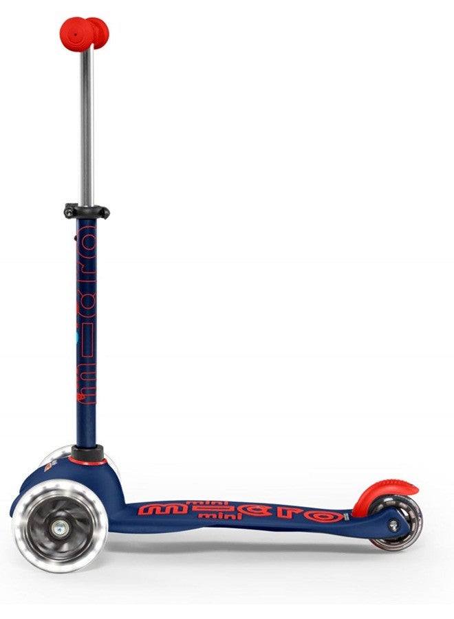 Micro Mini Deluxe Scooter with LED Wheels - Navy Blue | Scooters | Scooter for Boys | Scooter for Kids | Kids Scooter | Outdoor Scooter| Ride on Scooter | Scooter for Girls - Image 4