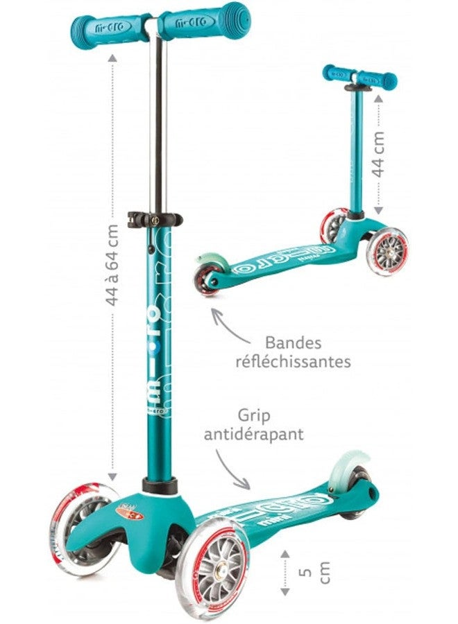 Micro Mini Deluxe Scooter with LED Wheels - Navy Blue | Scooters | Scooter for Boys | Scooter for Kids | Kids Scooter | Outdoor Scooter| Ride on Scooter | Scooter for Girls - Image 2