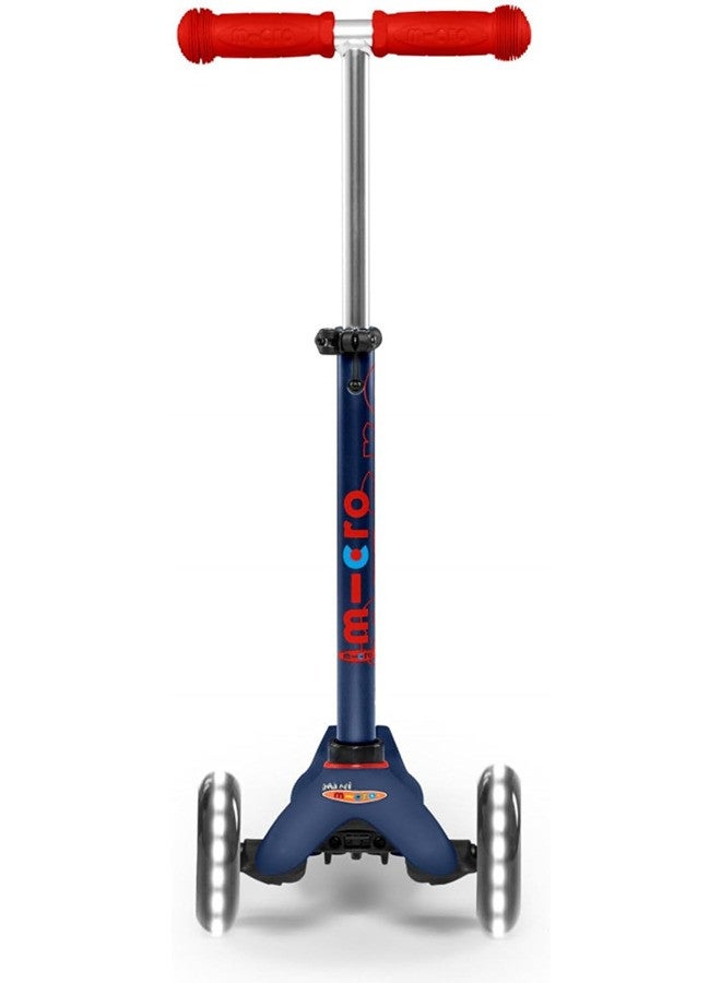 Micro Mini Deluxe Scooter with LED Wheels - Navy Blue | Scooters | Scooter for Boys | Scooter for Kids | Kids Scooter | Outdoor Scooter| Ride on Scooter | Scooter for Girls - Image 3