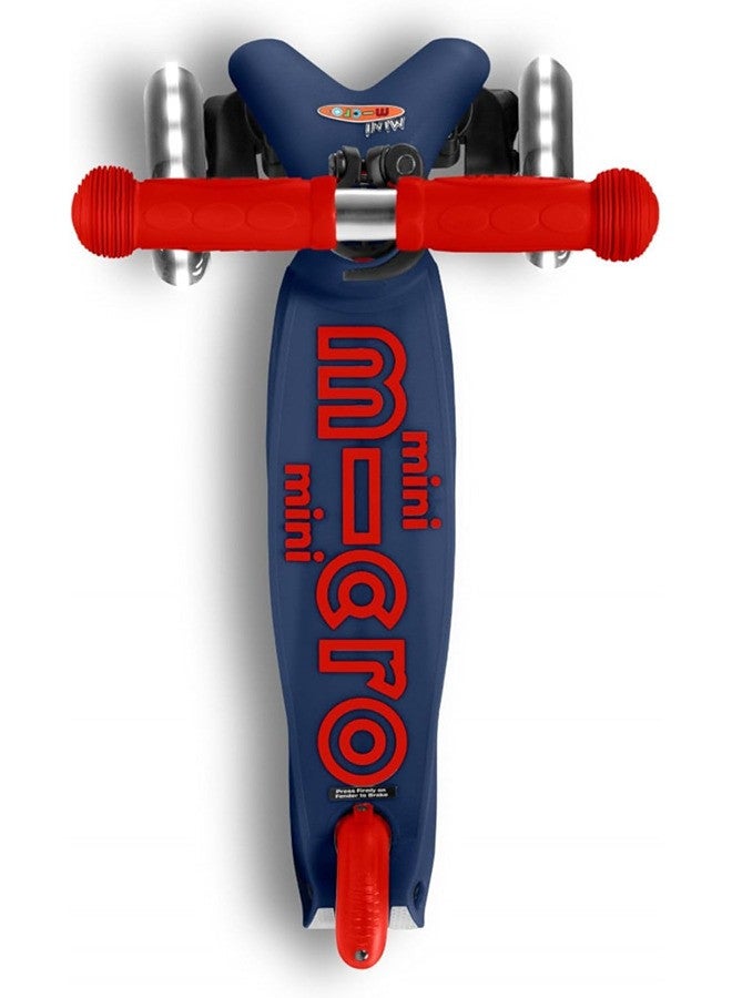 Micro Mini Deluxe Scooter with LED Wheels - Navy Blue | Scooters | Scooter for Boys | Scooter for Kids | Kids Scooter | Outdoor Scooter| Ride on Scooter | Scooter for Girls - Image 5