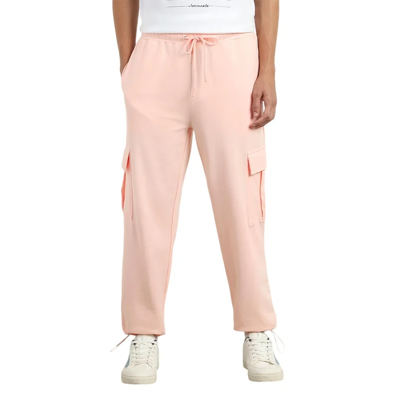 NOBERO Oversized Joggers for Men in Pink