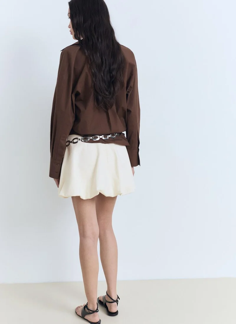 MANGO Mini Balloon Skirt