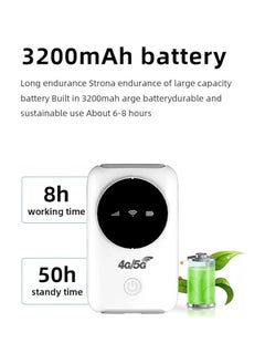 General Mobile WiFi Router 4G LTE 5G WiFi Hotspot 300Mbps Modem (up to 10 Devices) SIM Card Slot 3200mAh Battery Wireless Portable WiFi Device for Travel  - Image 2