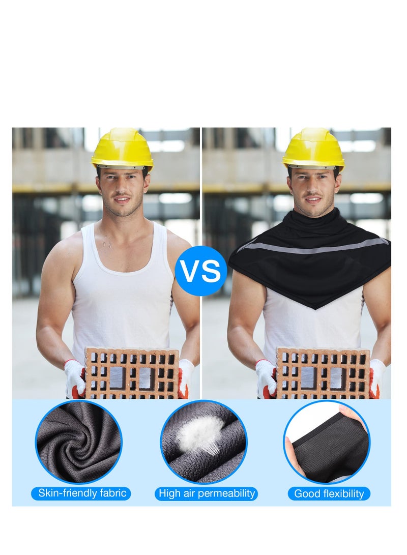 SOLARAE Summer Balaclava, Sun Protection Full Face Balaclava, with Reflective Strip Cooling Breathable Long Neck Covers, Breathable Polyester Material, Elastic Fit, Suitable for Camping, Cycling (4 Pcs) - Image 2