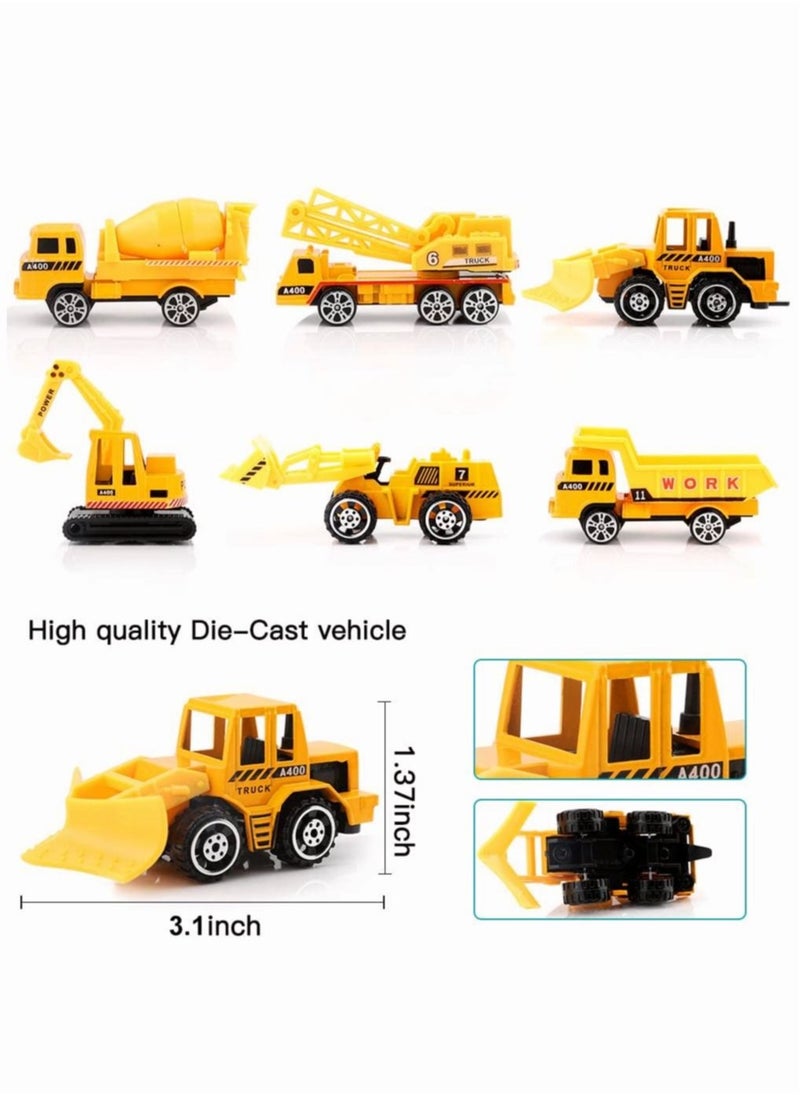 MIXDE Car Toys Set with Transport Cargo Airplane and Large Play Mat Mini Educational Vehicle Police Car Set for Kids Toddlers Boys Child Gift for 3 4 5 6 Years Old 6 Cars Large Plane 11 Road Signs  - Image 3