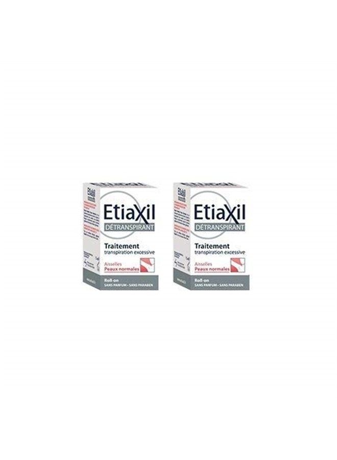 ETIAXIL UNPERSPIRANT ROLL-ON TREATMENT FOR ARMPITS NORMAL SKINS 15ML PACK OF 2PCS - Image 2