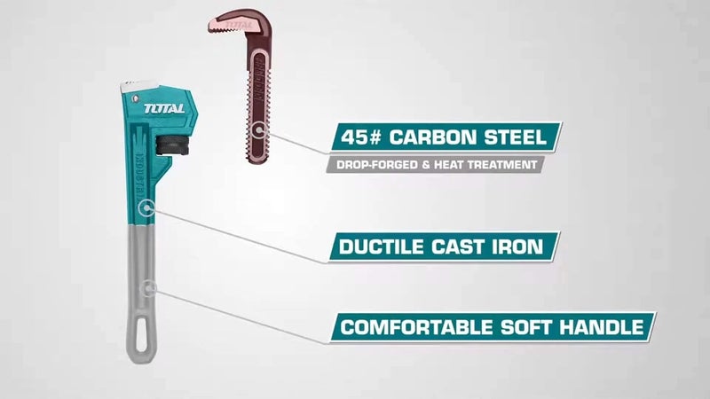 TOTAL 12'' Pipe Wrench - Image 3