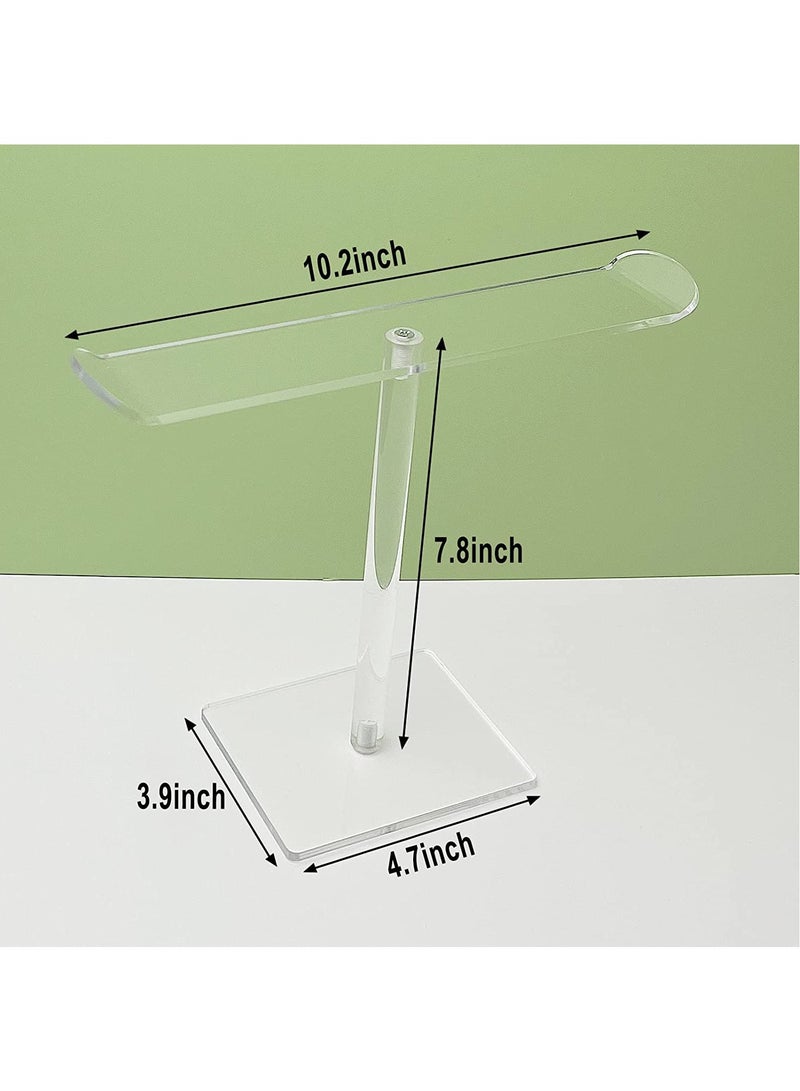 Loquat Headband Holder Scrunchie Holder, Acrylic Clear Hair Ties Holder Organizer, Headband Display Stand, Scrunchie Storage Organizer, Hair Accessories Organizer Clear Stand for Women and Girls - Image 2