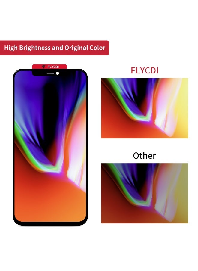 FLYCDI for iPhone 11 Pro Max LCD Screen Replacement Black 6.5 Inch Display Touch Digitizer Glass with Repair Tool Kit - Image 4