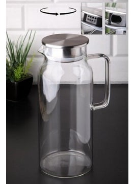 FZ16 Glass Jug 2 lt with Steel Strainer and Lid - pzsku/ZA7CDF7DC7DAC66F36CCBZ/45/_/1725725258/2fb45cba-c5e6-4853-9192-d97916749bb5