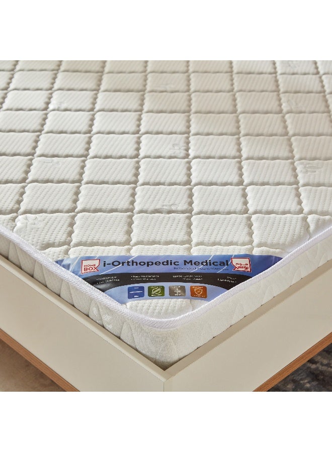 Home Box Iorthopedic Medical King Firm Rebonded Foam Mattress - 180X200X15 Cm  - Image 5